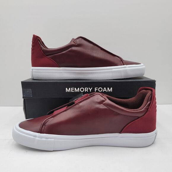 London Fog Shoes Mens Size 10M Red Cabernet Francis Slip On Memory Foam Comfort main image 9